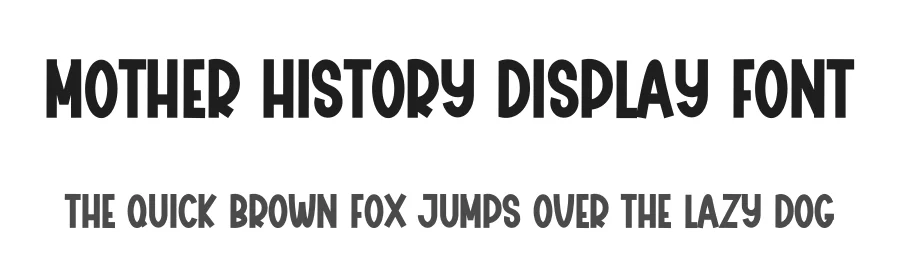 Mother History Display Font by freshtypeink — Display Font