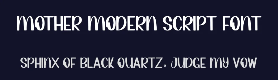 Mother Modern Script Font by inermediaSTUDIO — Display Font — thumbnail 2