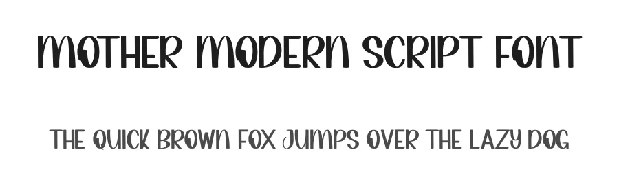 Mother Modern Script Font by inermediaSTUDIO — Display Font