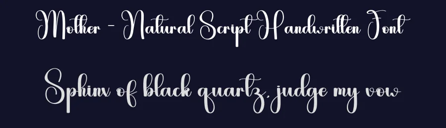 Mother – Natural Script Handwritten Font by andikastudio — Script Handwritten Font — thumbnail 2