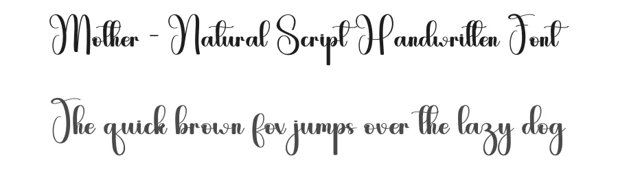 Mother – Natural Script Handwritten Font by andikastudio — Script Handwritten Font
