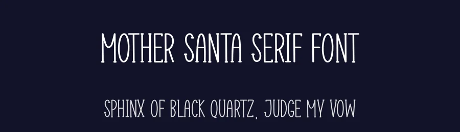 Mother Santa Serif Font by creativeletter — Display Font — thumbnail 2