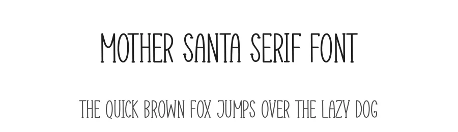 Mother Santa Serif Font by creativeletter — Display Font