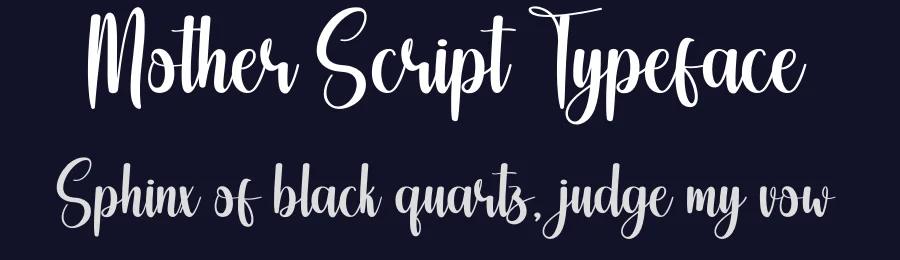 Mother Script Typeface by creativeletter — Script Handwritten Font — thumbnail 2