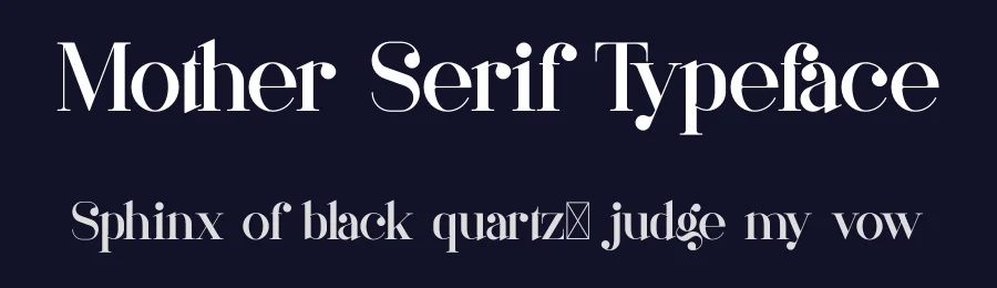 Mother Serif Typeface by vp_creative_shop — Serif Font — thumbnail 2
