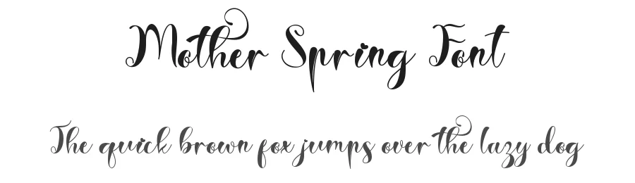 Mother Spring Font by Yoga Letter — Script Handwritten Font
