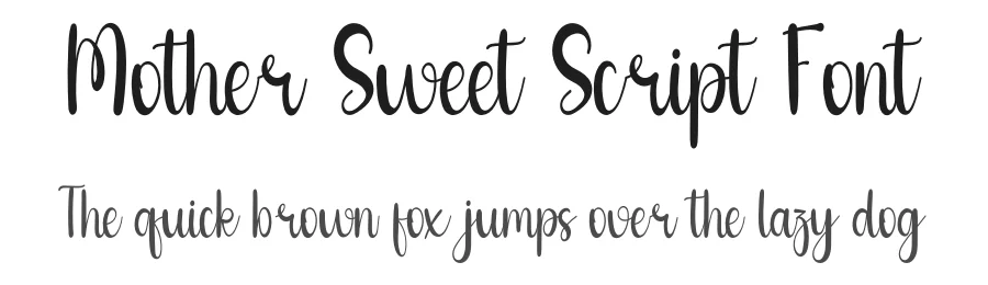 Mother Sweet Script Font by inermediaSTUDIO — Script Handwritten Font