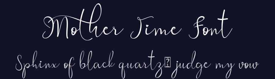 Mother Time Font by Yoga Letter — Script Handwritten Font — thumbnail 2