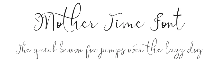 Mother Time Font by Yoga Letter — Script Handwritten Font