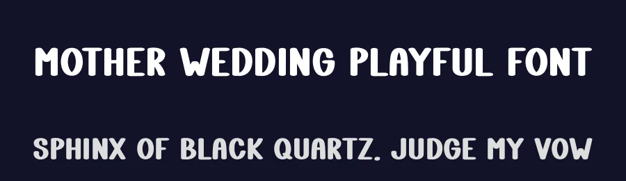 Mother Wedding Playful Font by freshtypeink — Display Font — thumbnail 2