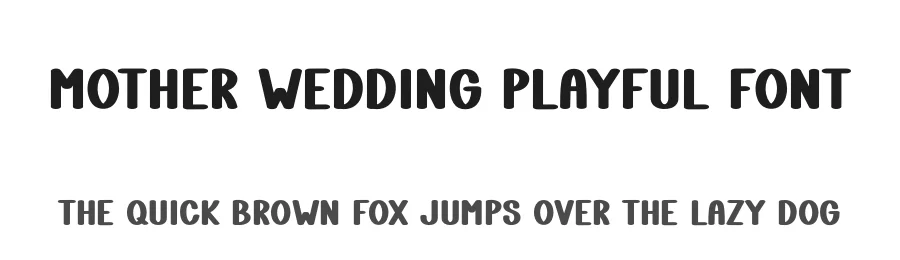 Mother Wedding Playful Font by freshtypeink — Display Font