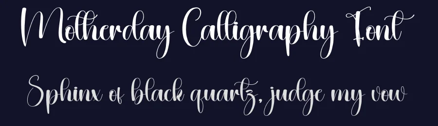 Motherday Calligraphy Font by creativeletter — Script Handwritten Font — thumbnail 2
