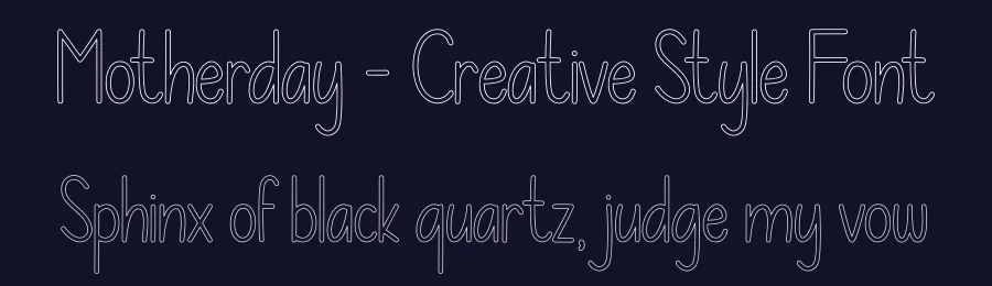 Motherday – Creative Style Font by andikastudio — Display Font — thumbnail 2