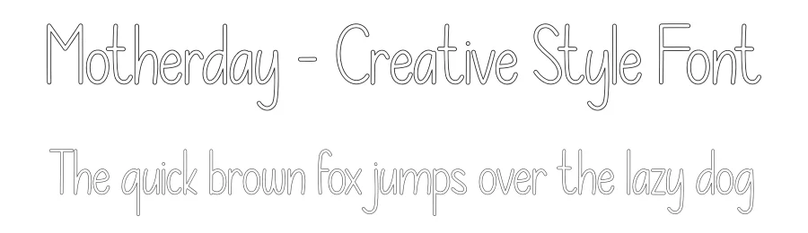 Motherday – Creative Style Font by andikastudio — Display Font