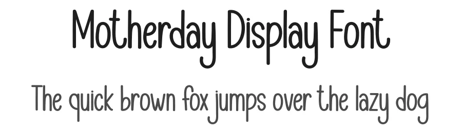 Motherday Display Font by andikastudio — Display Font