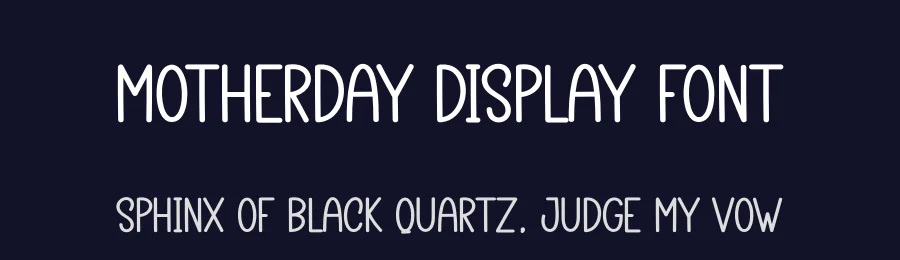 Motherday Display Font by creativeletter — Display Font — thumbnail 2