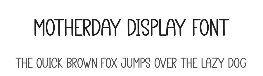 Motherday Display Font by creativeletter — Display Font