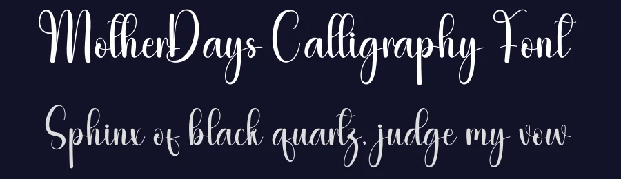 MotherDays Calligraphy Font by freshtypeink — Script Handwritten Font — thumbnail 2