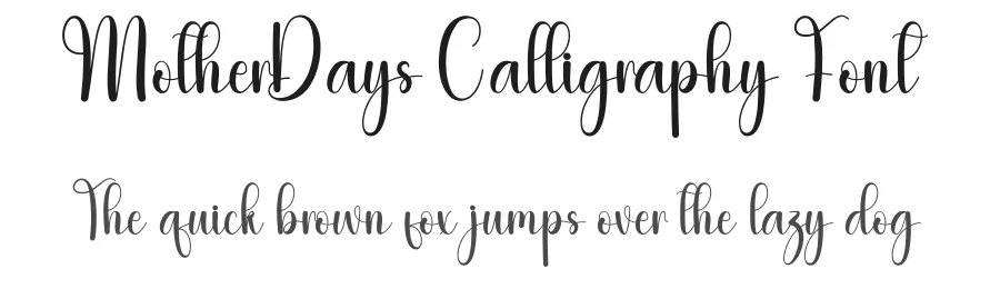 MotherDays Calligraphy Font by freshtypeink — Script Handwritten Font