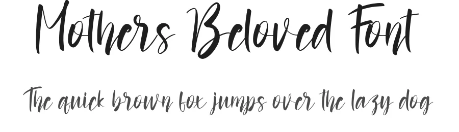 Mothers Beloved Font by creativeletter — Script Handwritten Font