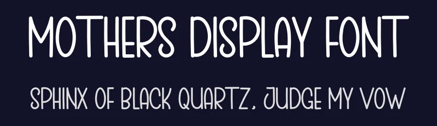 Mothers Display Font by inermediaSTUDIO — Display Font — thumbnail 2