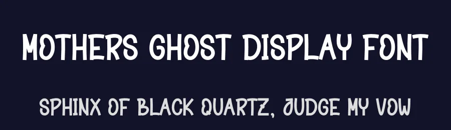 Mothers Ghost Display Font by andikastudio — Display Font — thumbnail 2