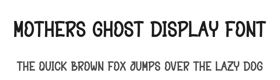 Mothers Ghost Display Font by andikastudio — Display Font