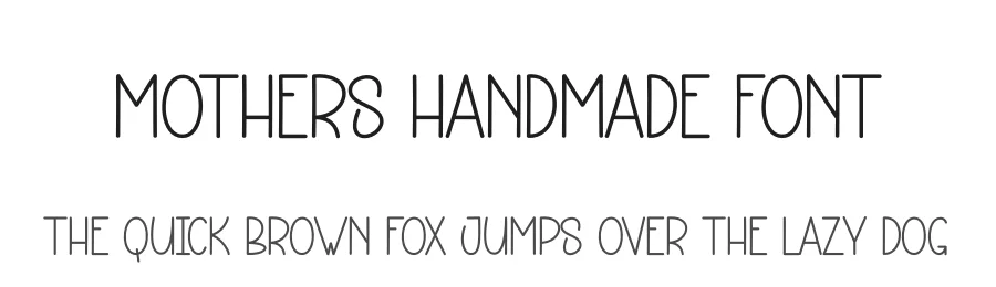Mothers Handmade Font by andikastudio — Display Font