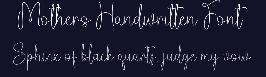 Mothers Handwritten Font by creativeletter — Script Handwritten Font — thumbnail 2