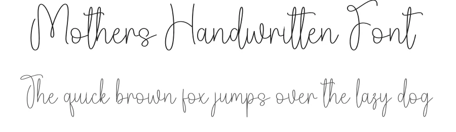 Mothers Handwritten Font by creativeletter — Script Handwritten Font