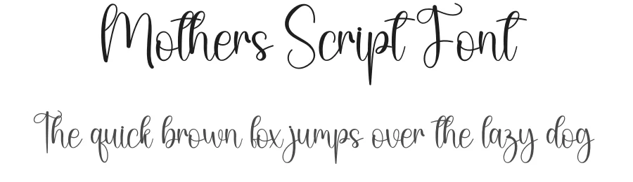 Mothers Script Font by creativeletter — Script Handwritten Font