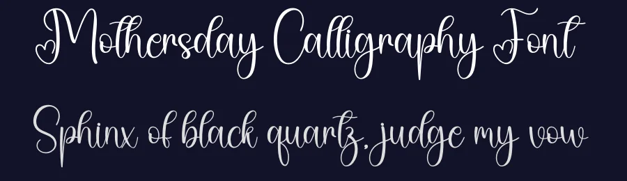Mothersday Calligraphy Font by creativeletter — Script Handwritten Font — thumbnail 2