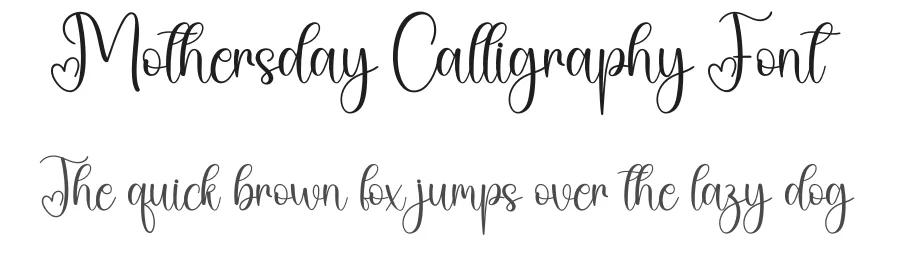 Mothersday Calligraphy Font by creativeletter — Script Handwritten Font