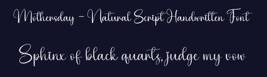 Mothersday – Natural Script Handwritten Font by andikastudio — Script Handwritten Font — thumbnail 2