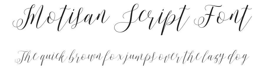 Motisan Script Font by Areatype — Script Handwritten Font