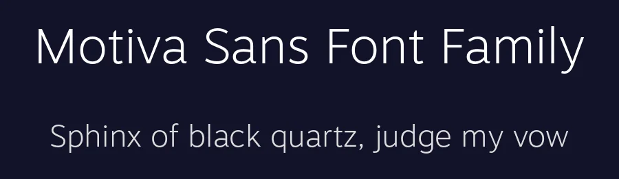 Motiva Sans Font Family by Plau — Sans Serif Font — thumbnail 2