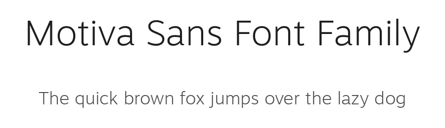 Motiva Sans Font Family by Plau — Sans Serif Font