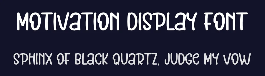 Motivation Display Font by inermediaSTUDIO — Display Font — thumbnail 2