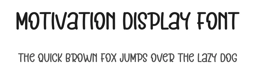 Motivation Display Font by inermediaSTUDIO — Display Font