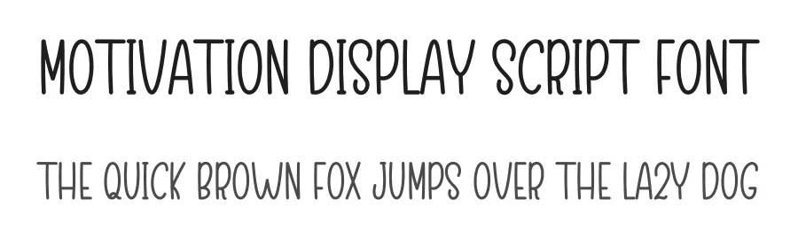 Motivation Display Script Font by freshtypeink — Display Font