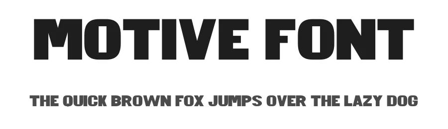 Motive Font by Funtype — Sans Serif Font