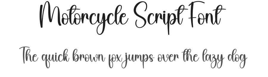 Motorcycle Script Font by creativeletter — Script Handwritten Font