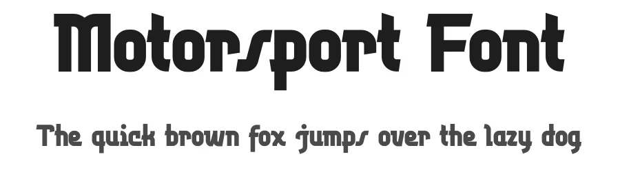 Motorsport Font by mhdafifersya — Display Font