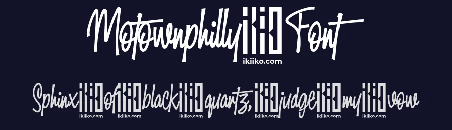 Motownphilly Font by ikiiko type — Script Handwritten Font — thumbnail 2