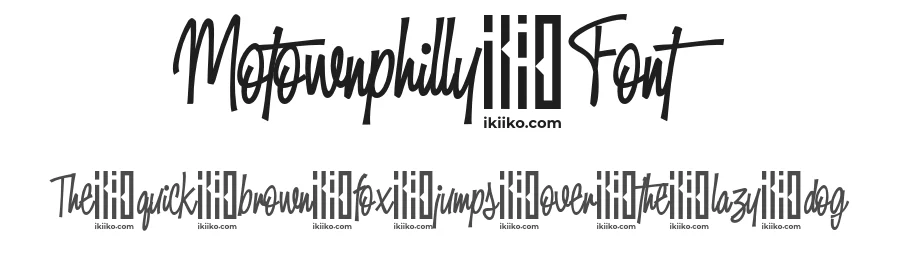 Motownphilly Font by ikiiko type — Script Handwritten Font