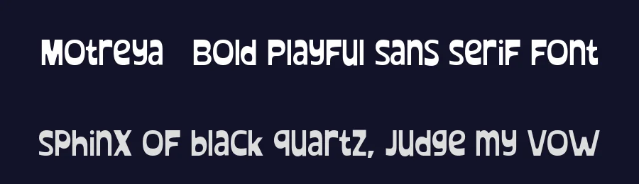 Motreya – Bold Playful Sans Serif Font by Ragamkata — Display Font — thumbnail 2