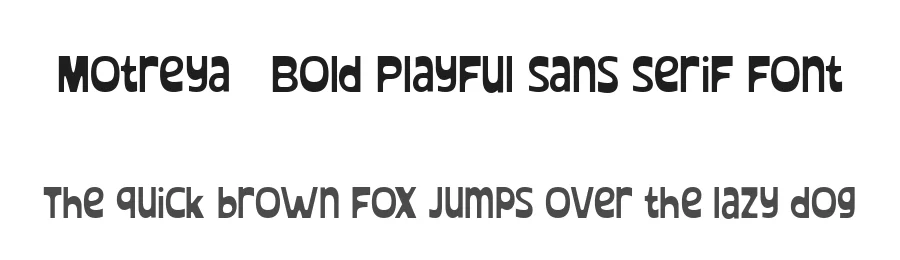 Motreya – Bold Playful Sans Serif Font by Ragamkata — Display Font
