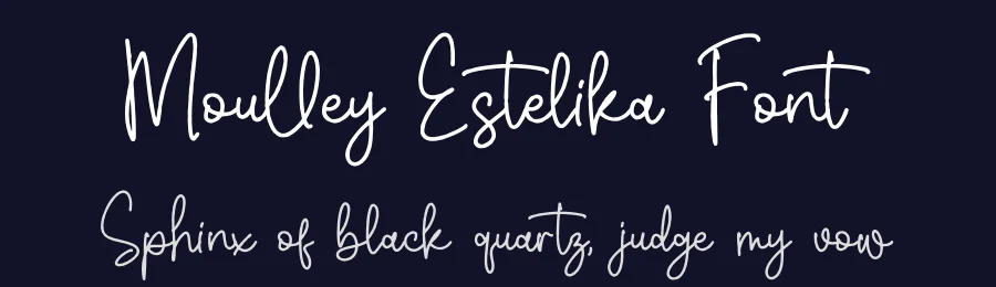 Moulley Estelika Font by perspectype — Script Handwritten Font — thumbnail 2