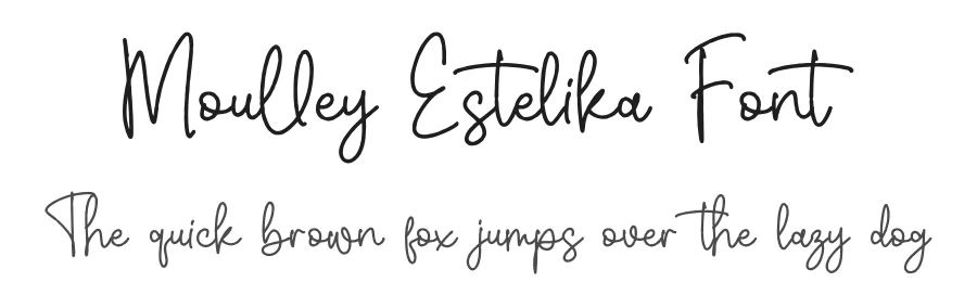 Moulley Estelika Font by perspectype — Script Handwritten Font
