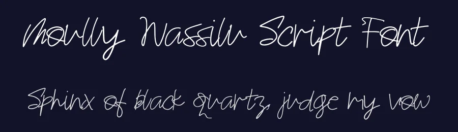 Moully Wassilu Script Font by Dhabee — Script Handwritten Font — thumbnail 2